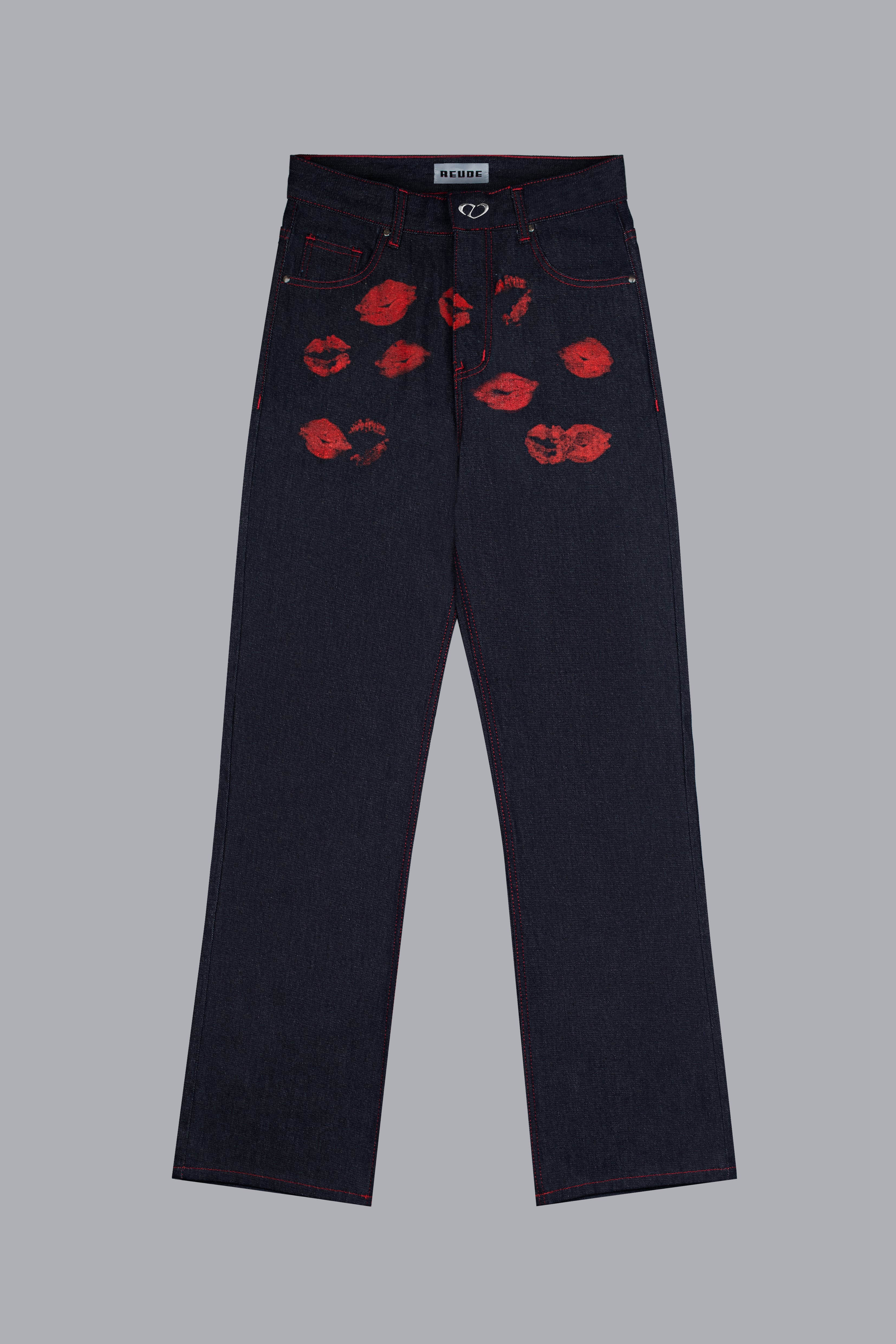 KISS SEMI-FLARE DENIM PANTS - MEN – REUDE