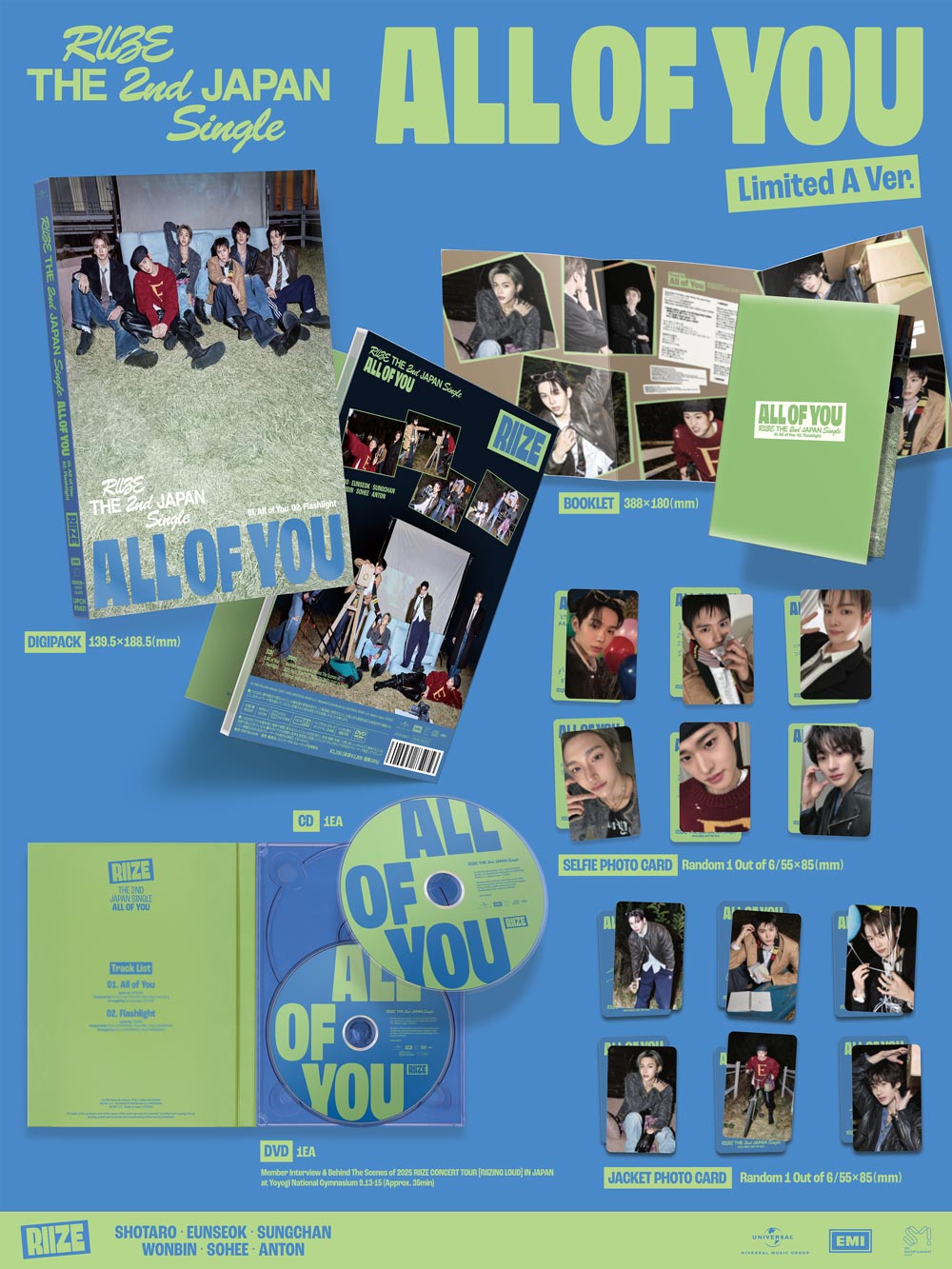 The 2nd Japan Single 『All of You』【初回限定盤A(CD+DVD