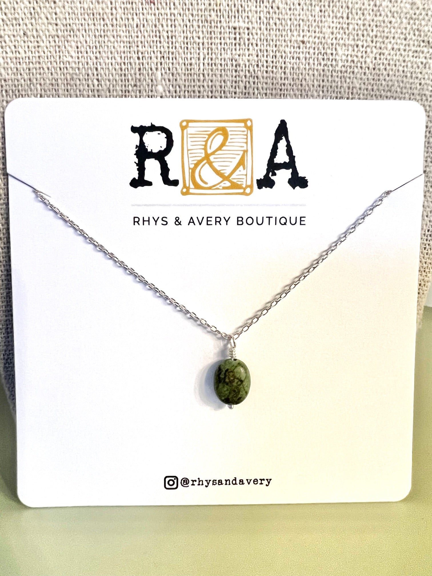 BRYNN Necklace - African Turquoise – Rhys & Avery