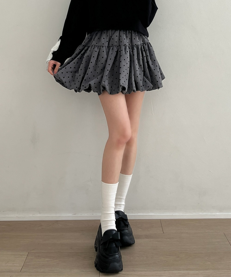 ドットバルーンスカート｜MORE self LOVE モアセルフラブ 商品詳細