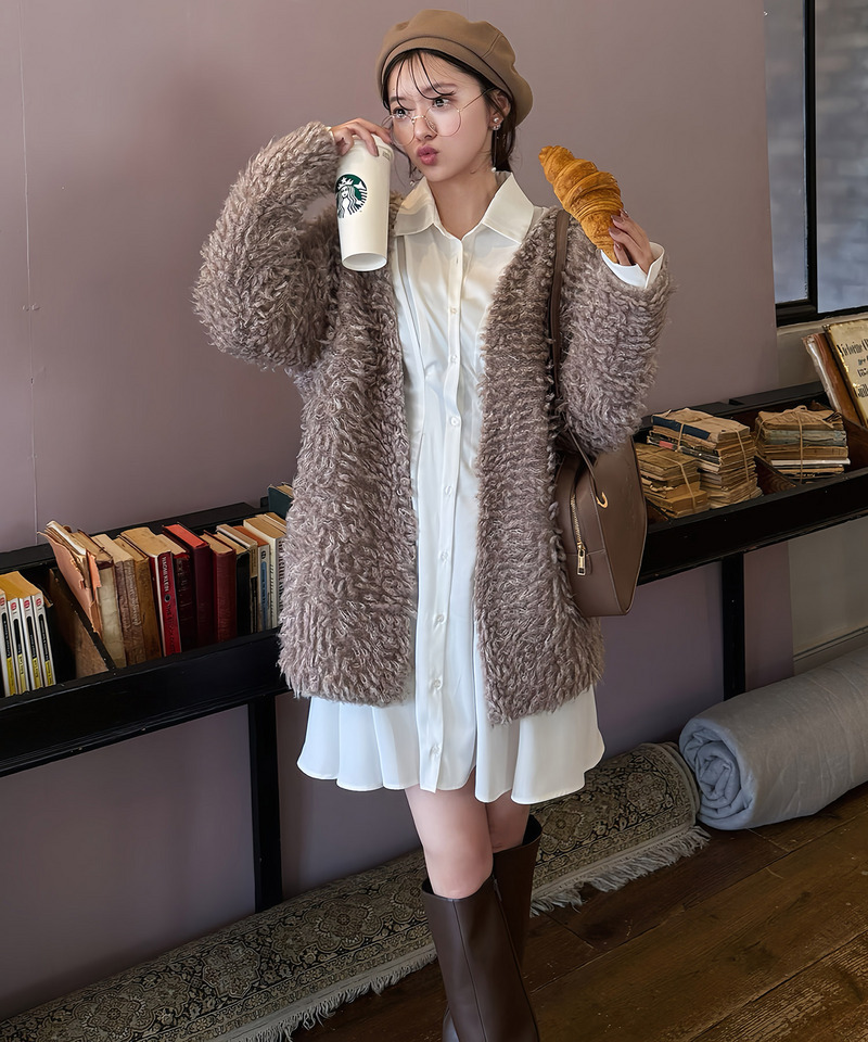 モコモコニットカーディガン｜ROYAL PARTY ロイヤルパーティー 商品