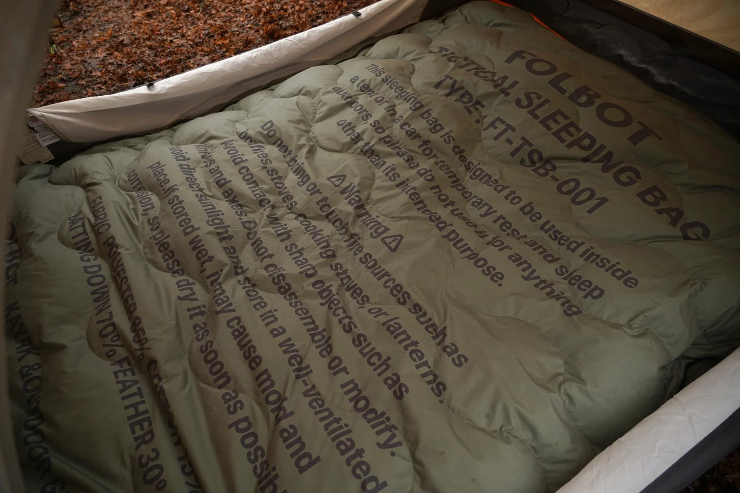FOLBOT】TACTICAL SLEEPING BAG フォルボット タクティカル