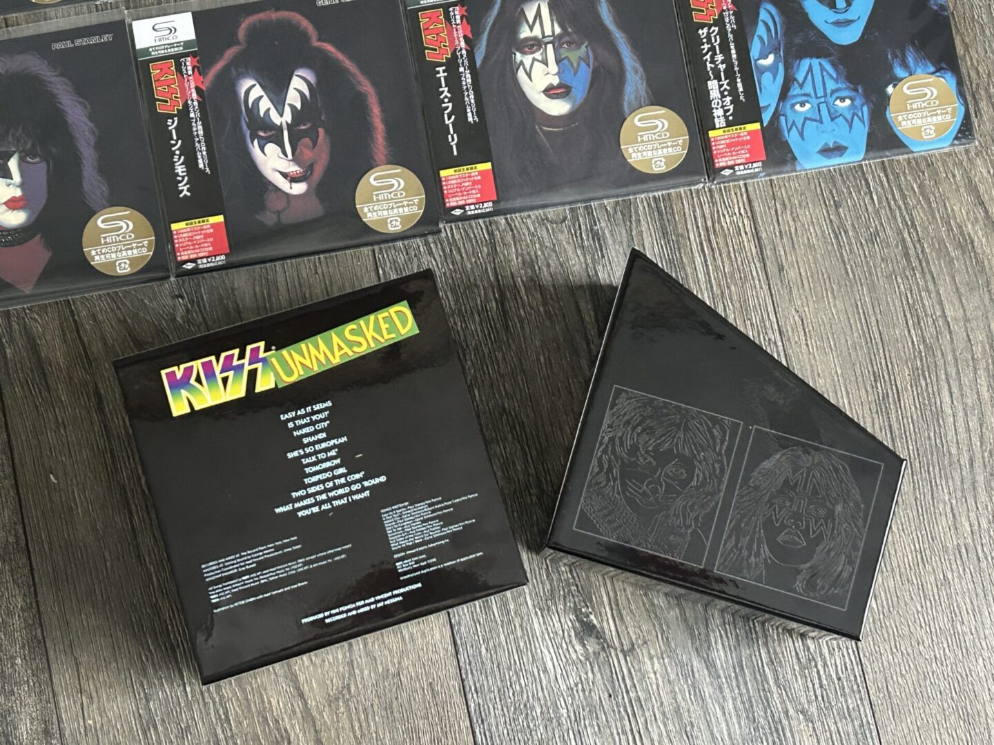 KISS CD Box Set Unmasked Shuffle Pack Case Japan Japanese Vintage