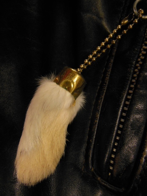 1950'S NOS LUCKY RABBIT FOOT CHARM/ビンテージ ラビットフット/白系