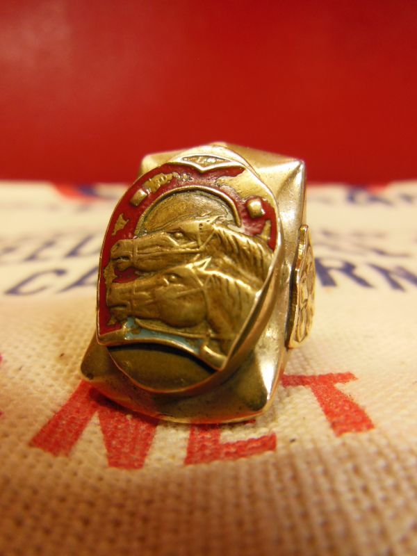 1950'S〜 VINTAGE HORSESHHOE MEXICAN RING ビンテージ メキシカン