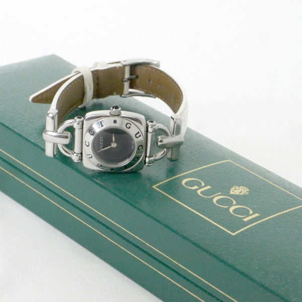 OLD Gucci ホースビット腕時計（シルバー・白） – Vintage Shop Rococo