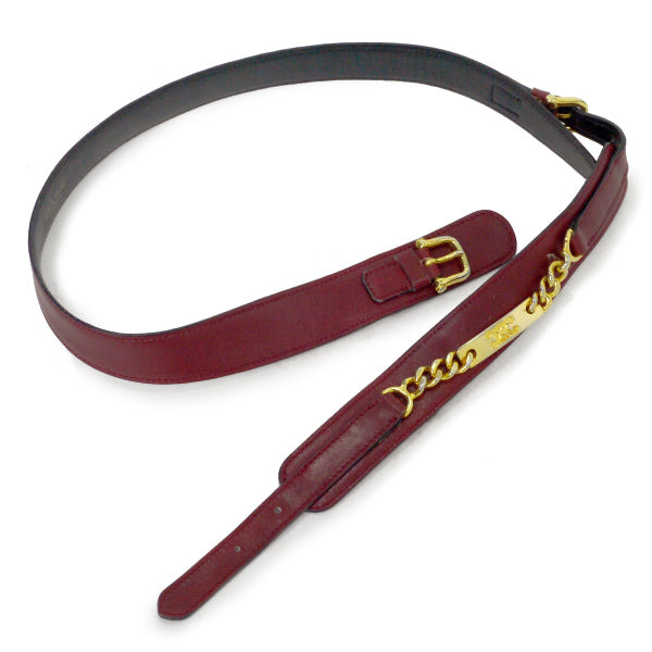 OLD CELINE チェーンデザイン マカダムベルト（ボルドー） – Vintage