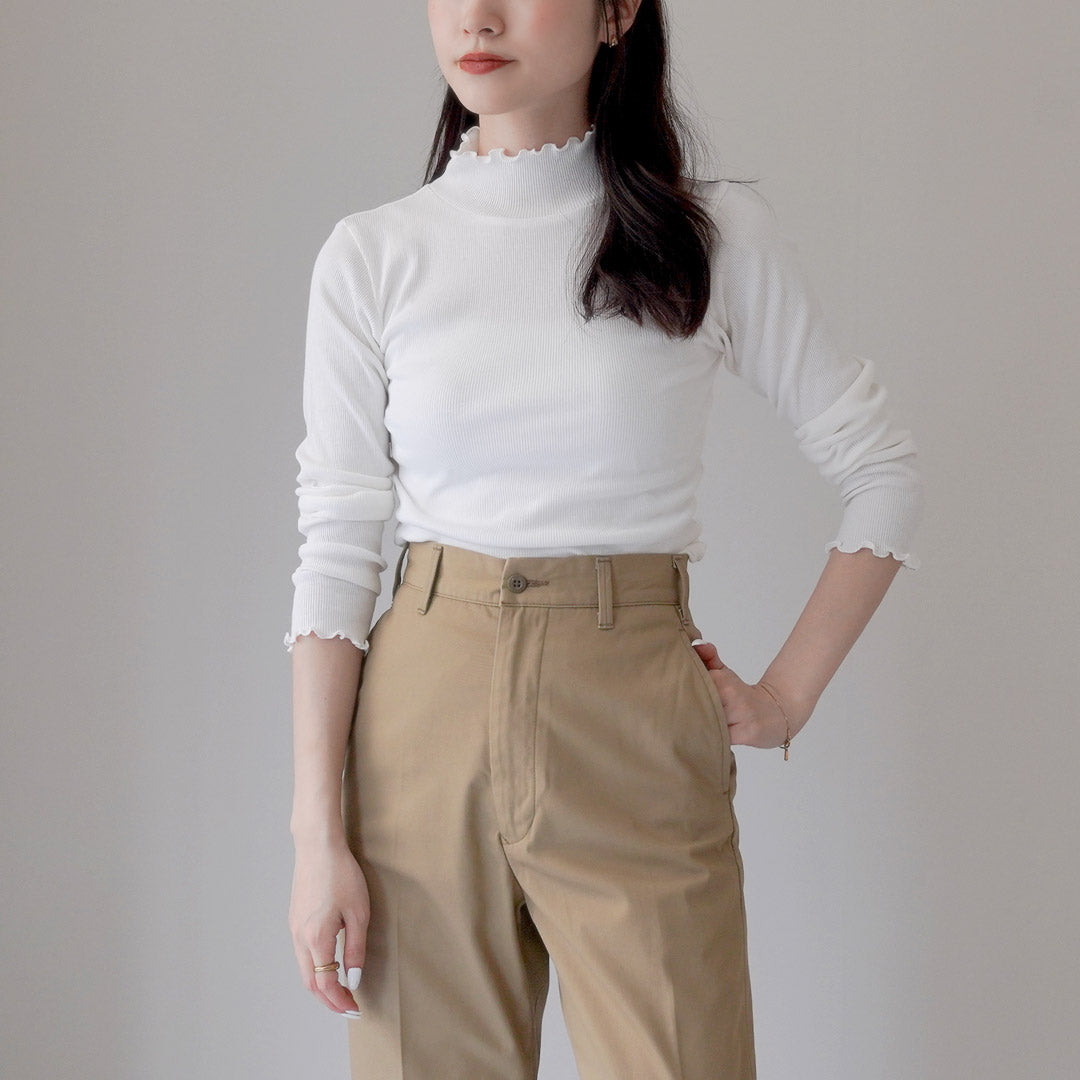 TUMUGU（ツムグ） コットンノヴァテレコハイネック/長袖 / TC20103