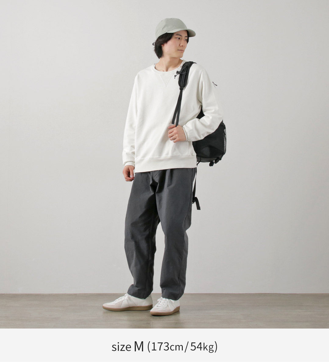 30％OFF】AND WANDER（アンドワンダー） ナイロンチノ タック