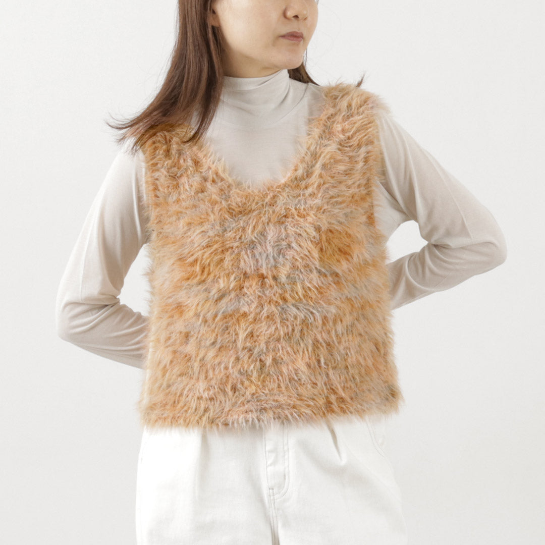 50％OFF】CYAN TOKYO（シアン トーキョー） MIXフェザーニットベスト