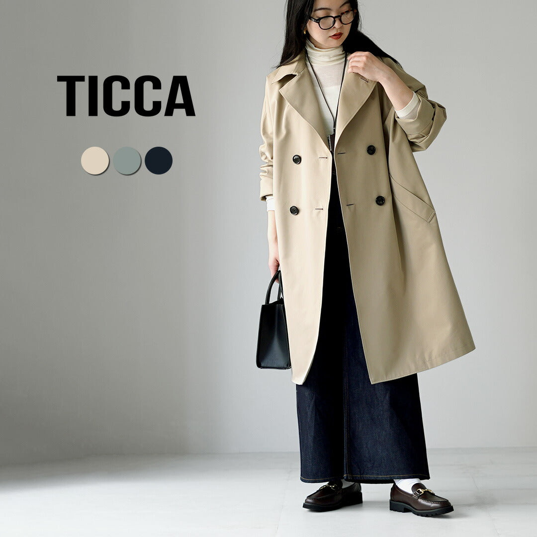 TICCA（ティッカ） テント トレンチコート 日本製 / レディース