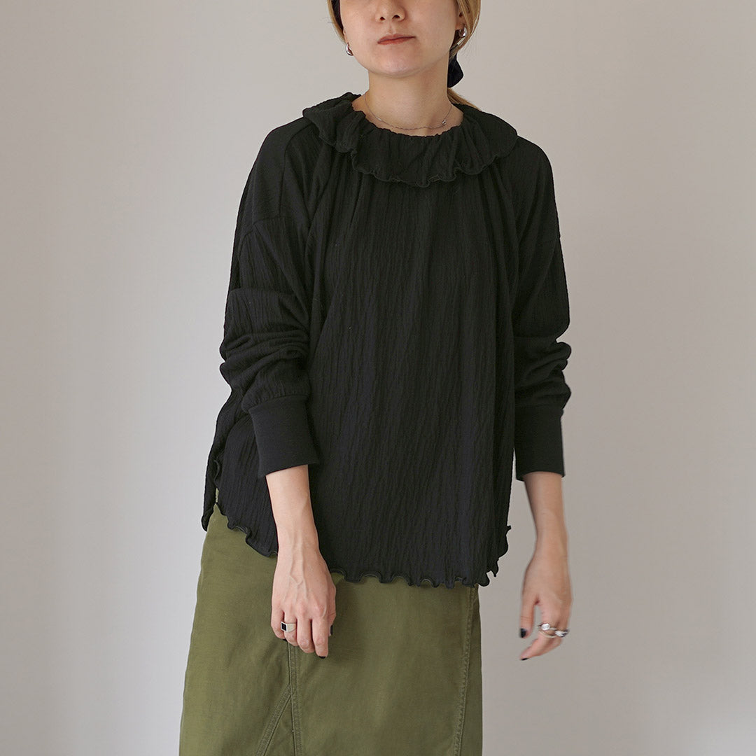 TUMUGU（ツムグ） フリル襟プルオーバー / レディース トップス T