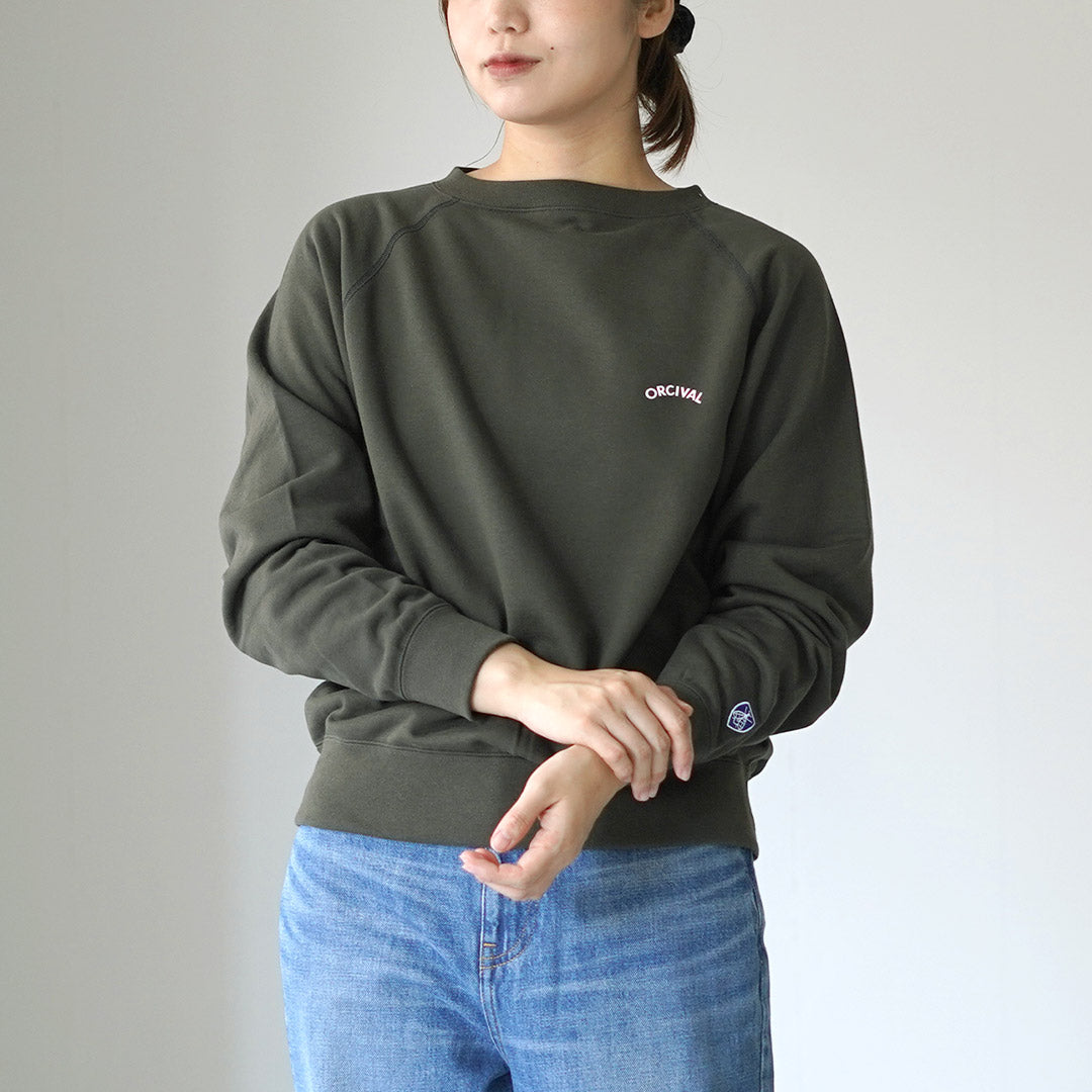 ORCIVAL（オーシバル） ミニ フレンチテリー ボートネック スウェット