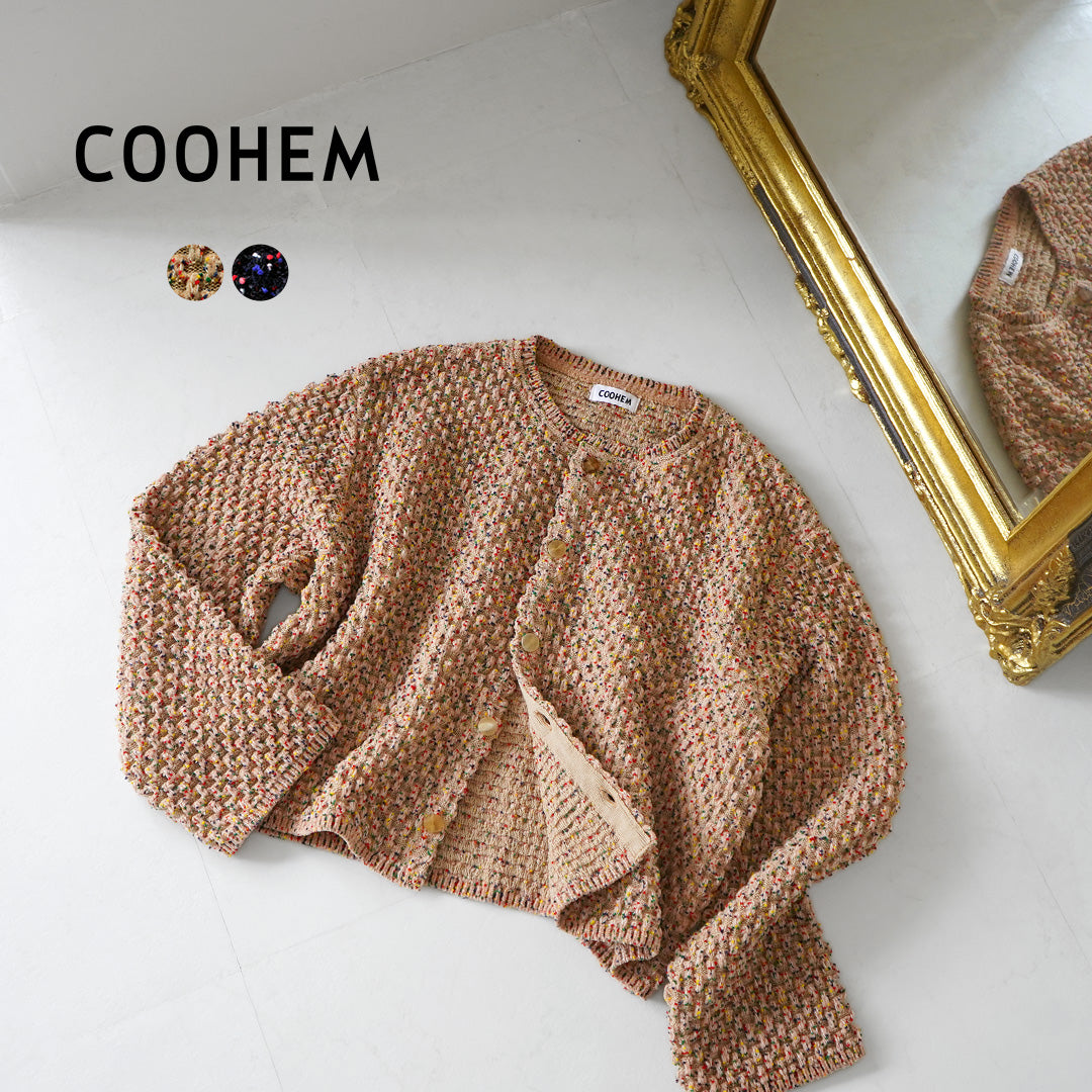 COOHEM（コーヘン） ハニカムモール ニットカーディガン / レディース