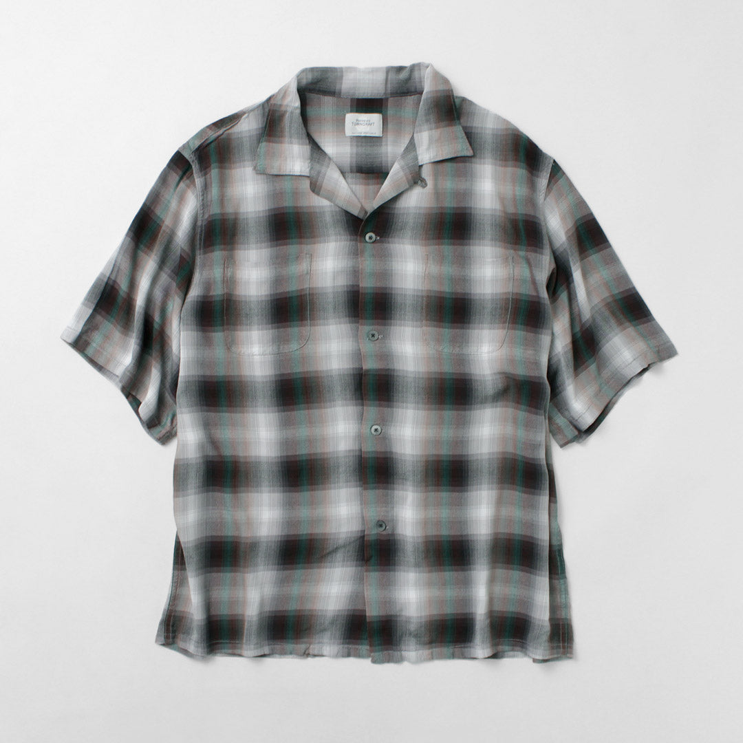 TOWNCRAFT（タウンクラフト） 60s オンブレー レーヨン ループカラー