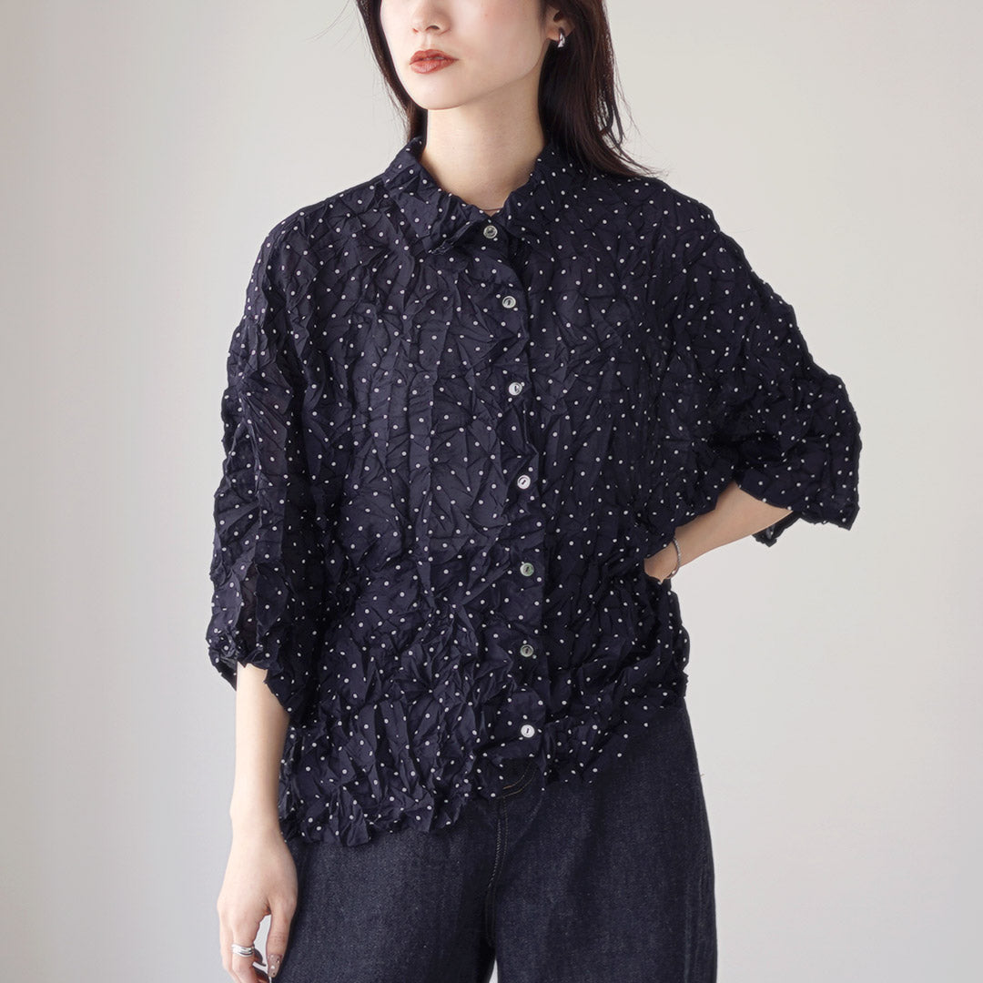 mizuiro ind（ミズイロインド） ドット プリント キャッチ ワッシャー