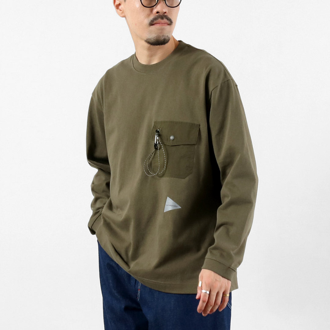 AND WANDER（アンドワンダー） ヘビーコットン ポケット ロング