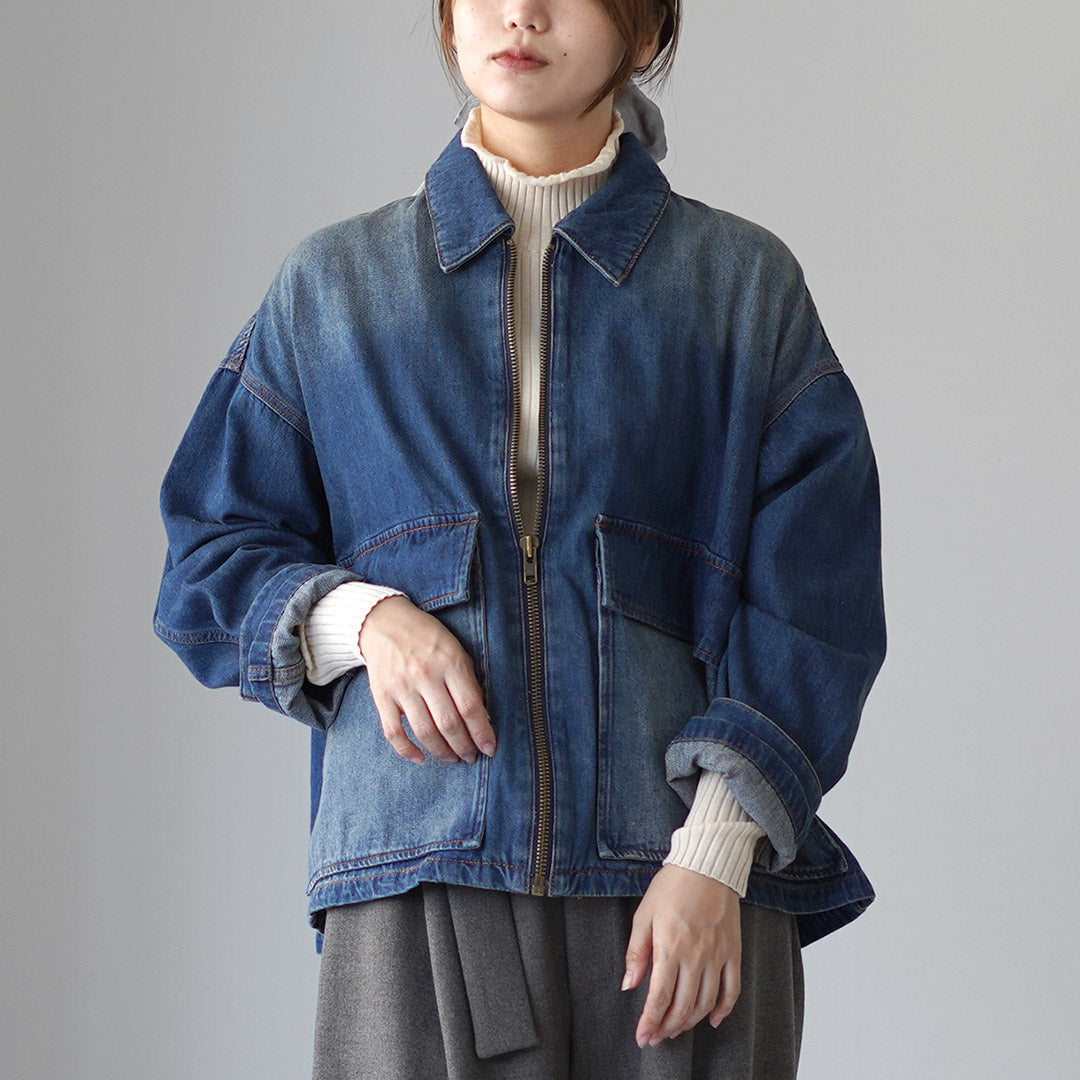 CYAN TOKYO（シアン トーキョー） BIGポケット デニムZIP ブルゾン