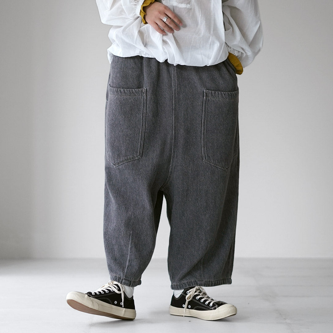 TUMUGU（ツムグ） スラブヤーンデニム 8分丈パンツ / レディース