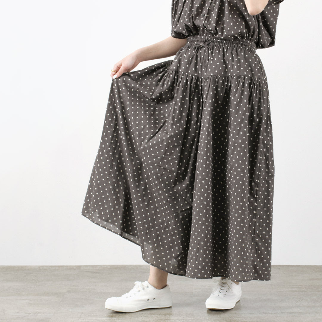 SOIL（ソイル） コットンボイル ドットプリント キュロット｜ROCOCO