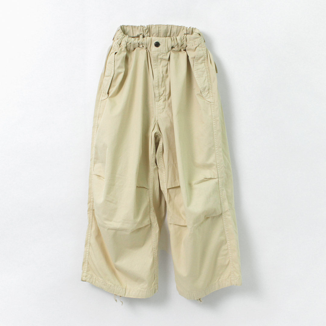 50％OFF】HARVESTY（ハーベスティ） オーバーパンツ 60/2ギャバ