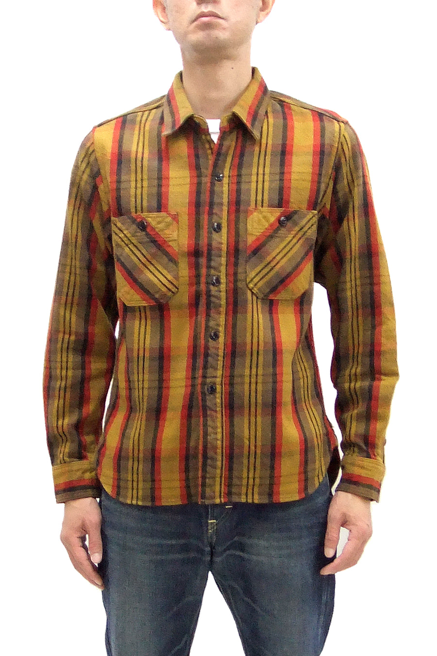 Studio D'artisan Plaid Flannel Shirt Men's Casual Heavyweight