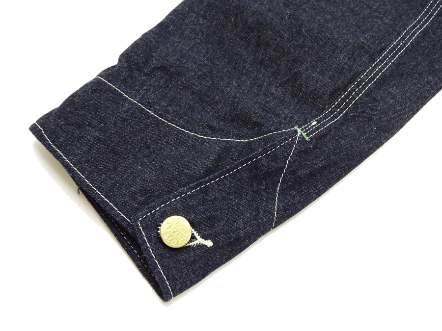 Sugar Cane Jacket SC15655 Men's Casual 11oz. Denim Work Coat Chore