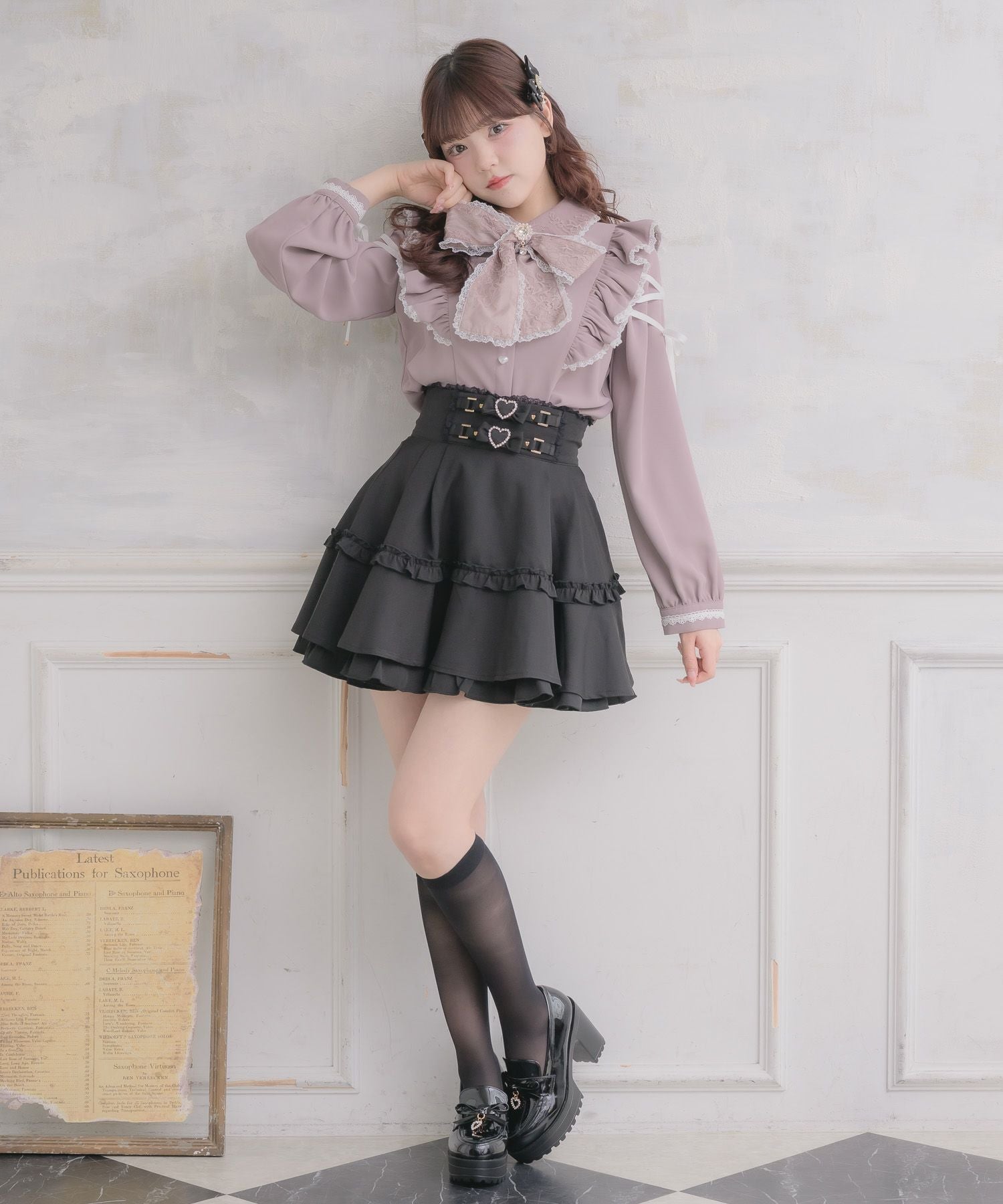 ベルトリボンデザインスカート | Rlab store