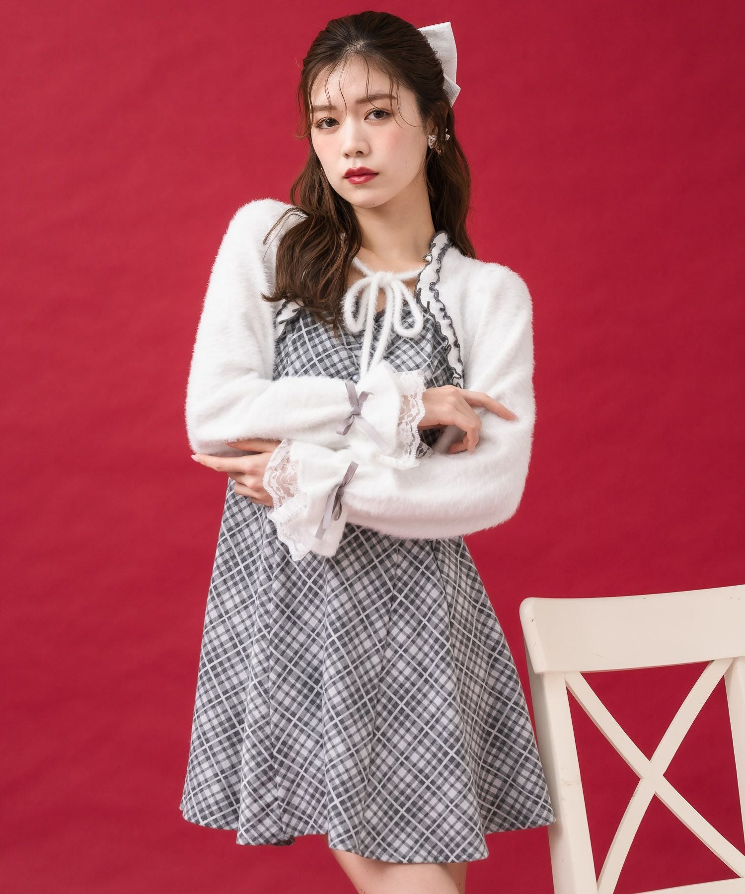 シャギーボレロドッキングワンピース | Rlab store