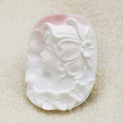 ☆コンクシェル カメオ 93.26ct※こちらのルースを使用しての