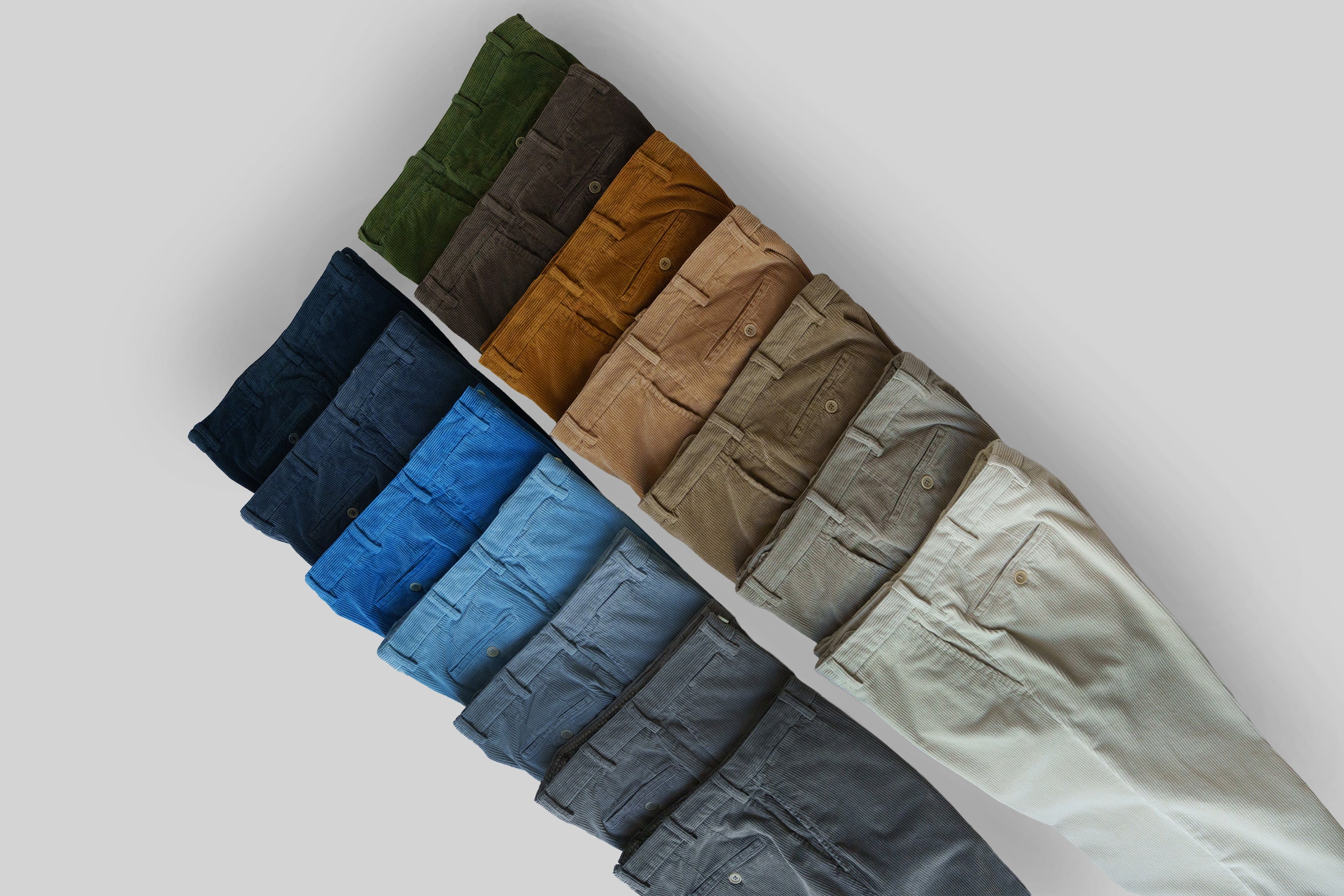 Light grey corduroy sport trousers WINTER – Rota SRL