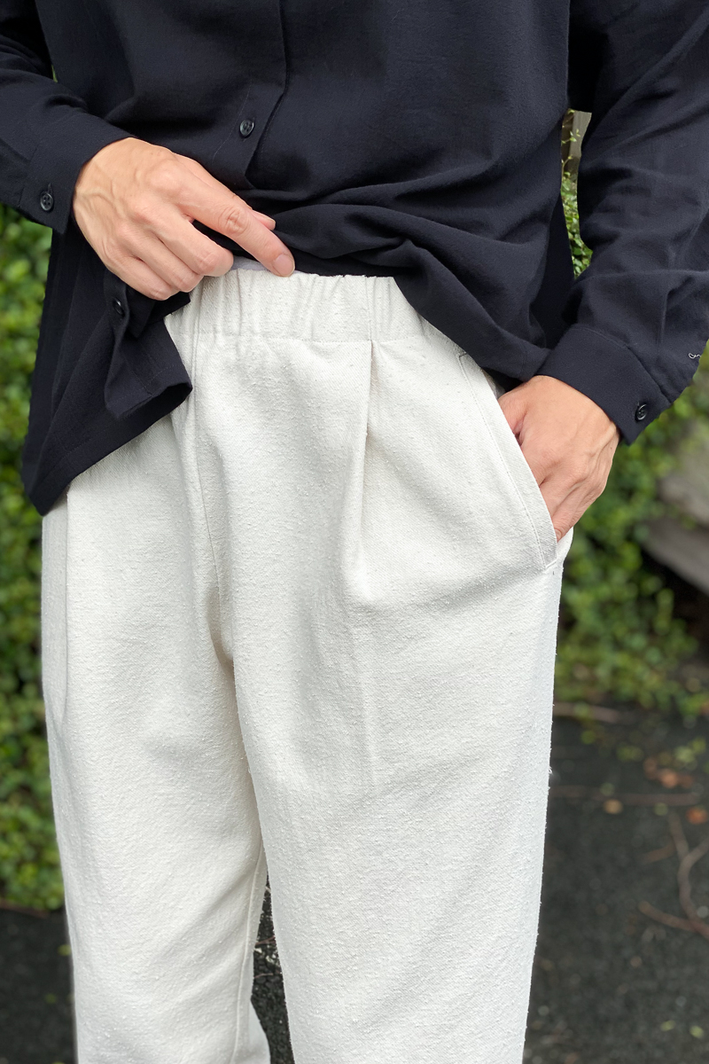 ブルク様 evameva コットンシルク イージーパンツ ブルク様 evameva