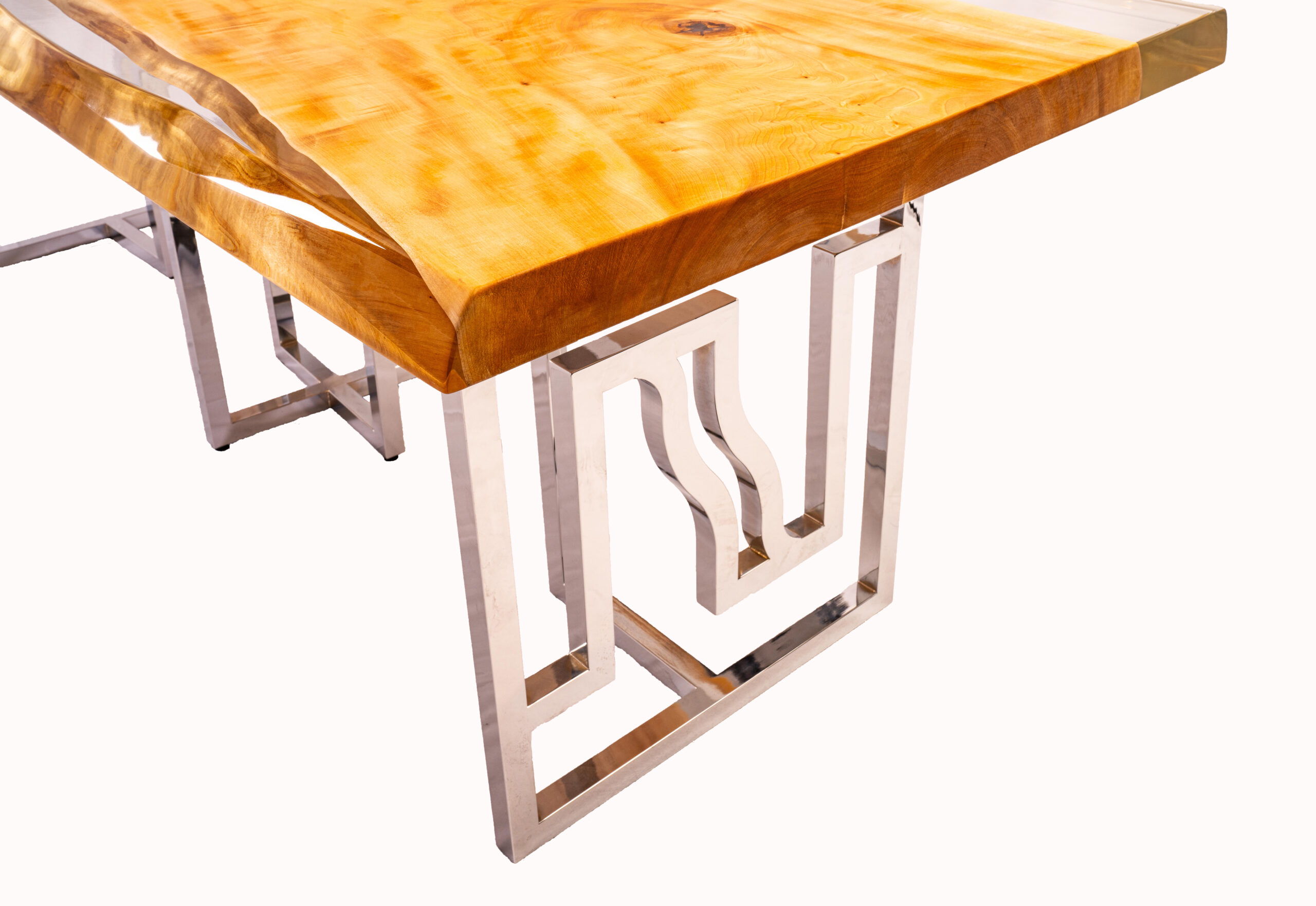 栃〈トチ〉 栃（トチ）レジンテーブル 181cm〜〈6人掛け以上