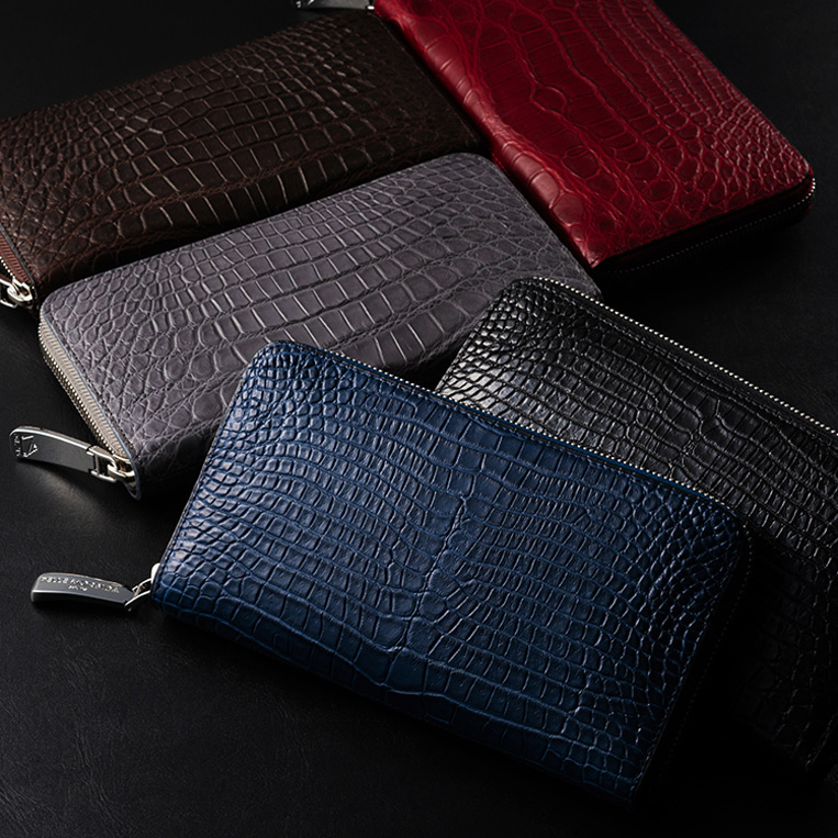 最高級ナイルクロコダイルレザー(原皮)を使用したおすすめラウンド