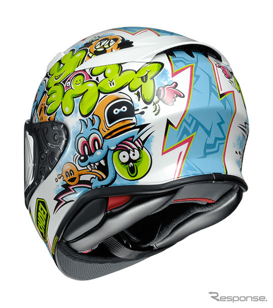 SHOEI、新型フルフェイス「Z-8」にストリートアート風のグラフィック