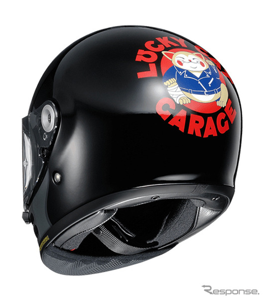 SHOEIグラムスター、招き猫グラフィックの限定コラボモデル登場