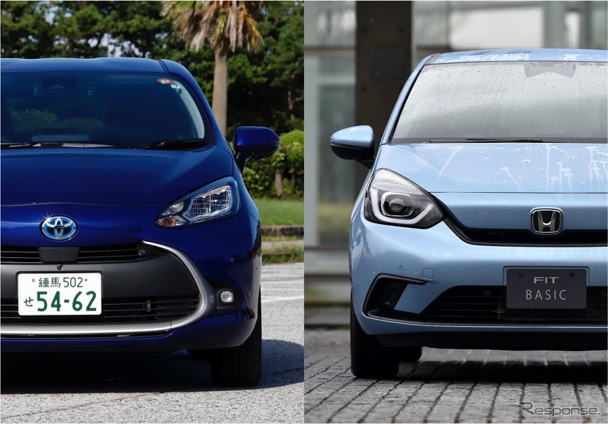 アクア vs フィット 比較】トヨタとホンダの人気コンパクトカーを