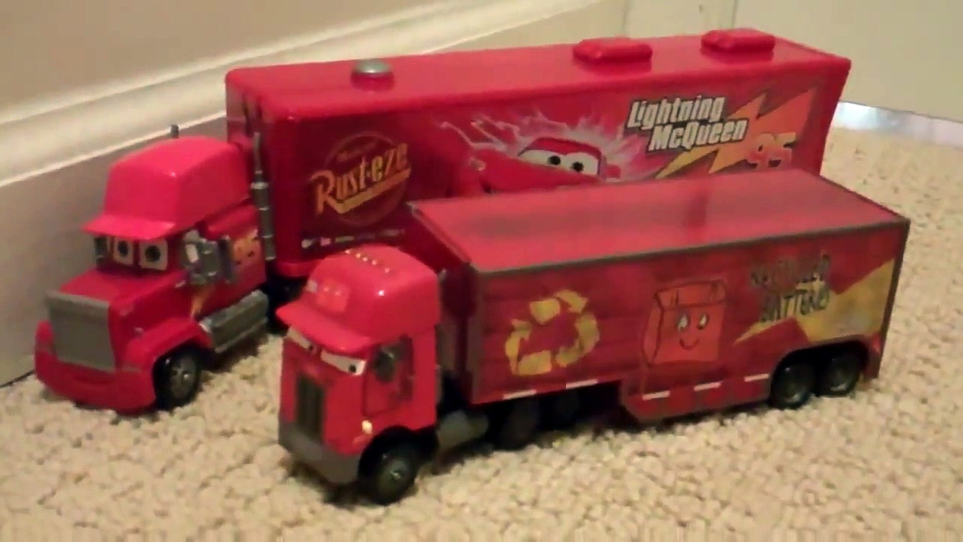 Jerry Recycled Batteries Peterbilt Semi Truck Review Mattel Disney