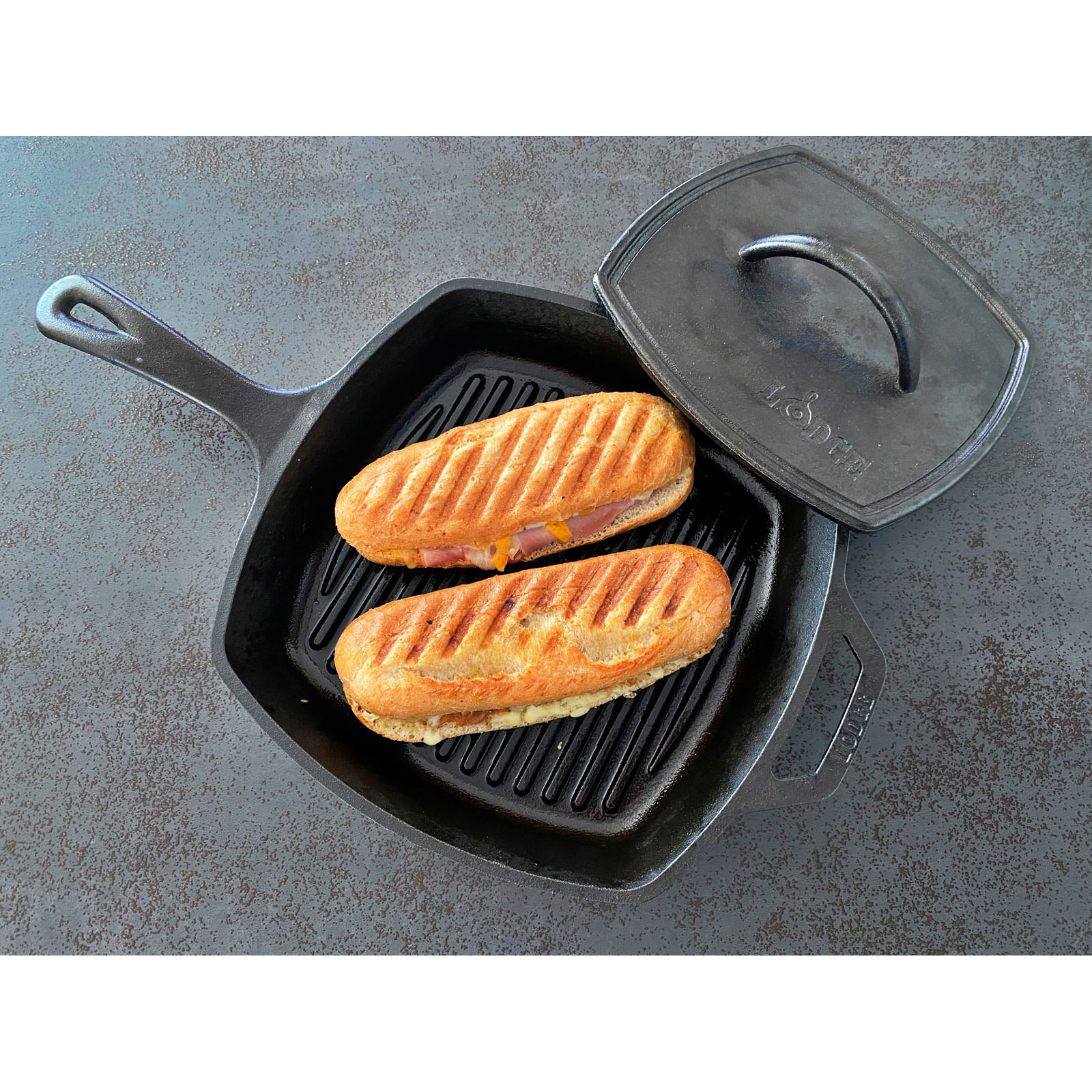 10.5 Inch Square Cast Iron Grill Pan（スクエア グリルパン10 1/2