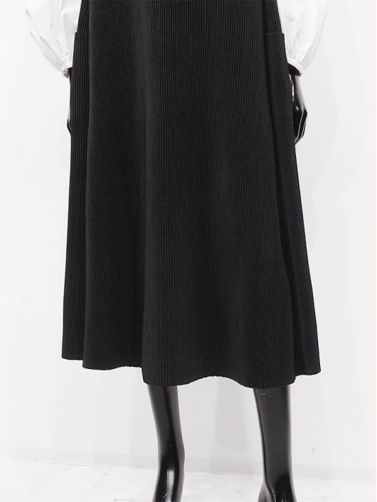 ストレッチタフタ切替 パフスリーブ シャトルワンピース｜SPECCHIO公式