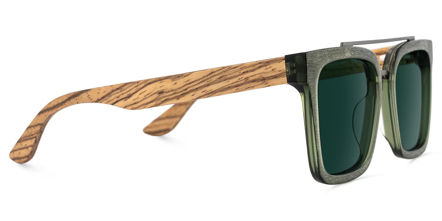 Men's Aviator Eyeglasses Frames With Green Color