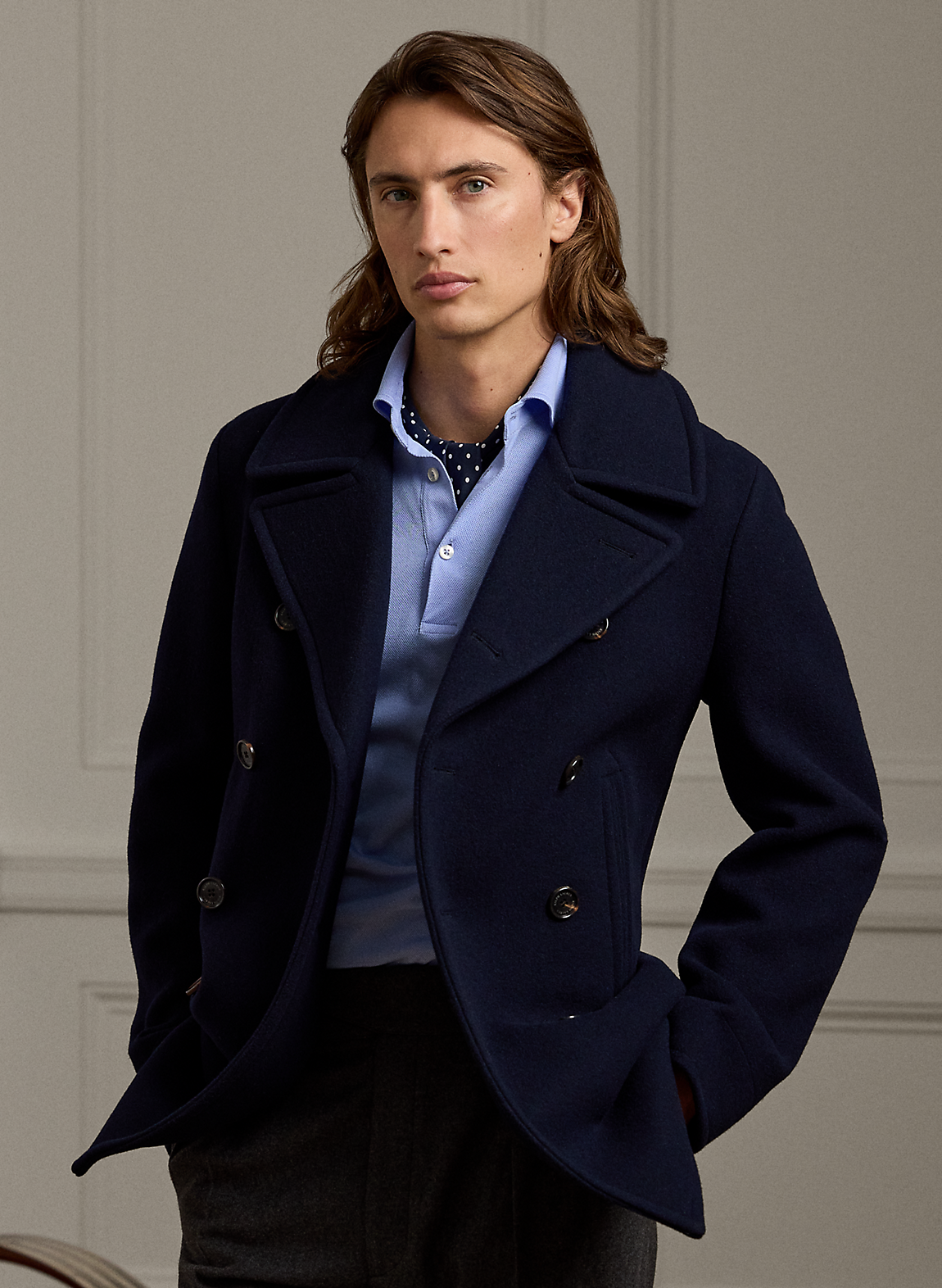 LAUREN RALPH LAUREN ベルトデザイン ニットジャケット Ralph Lauren