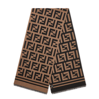 Scarf Wool Brown | Fendi