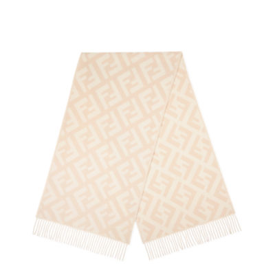 FFマフラー ウール ピンク | Fendi