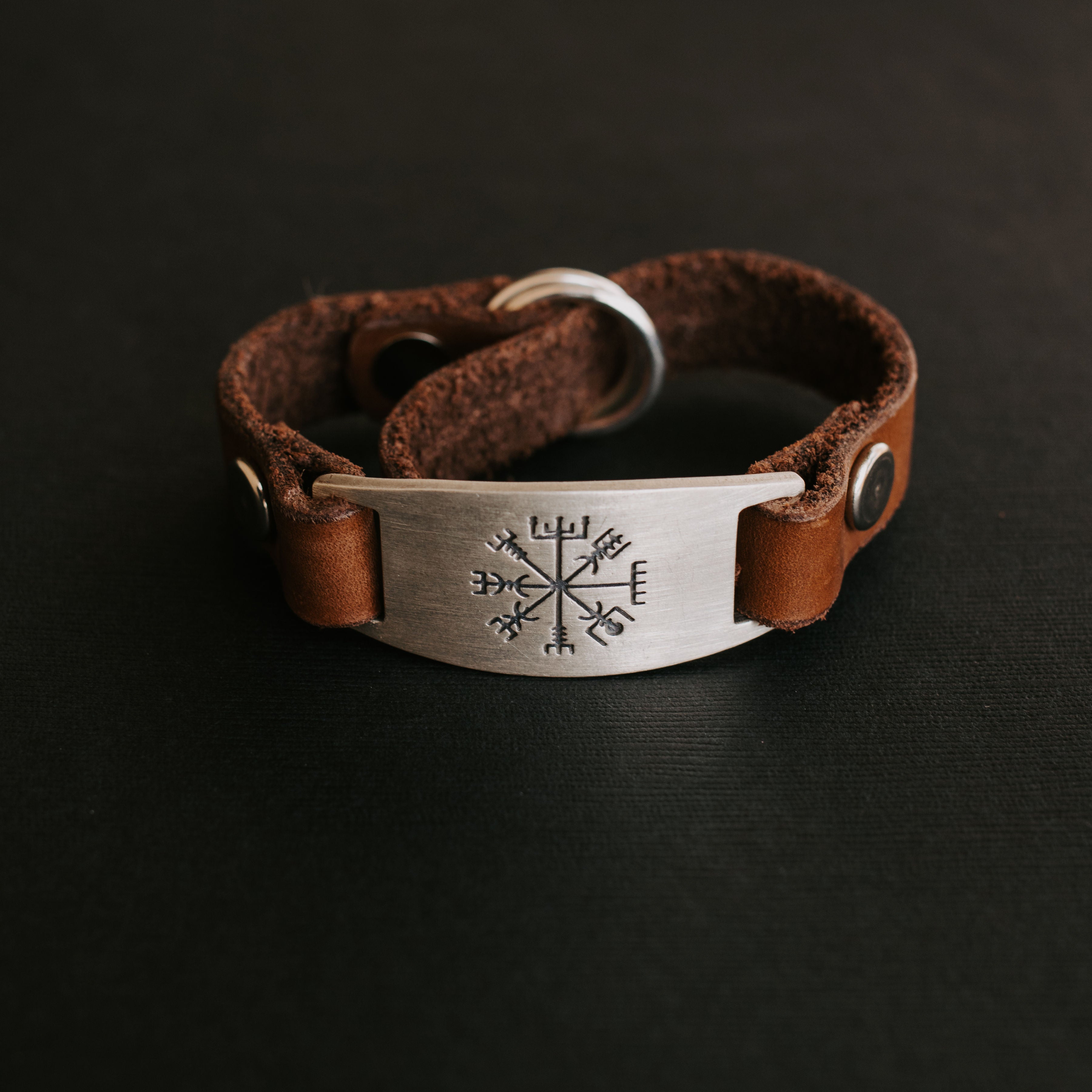 Vegvisir leather bracelet | Bracelets | Scott James Jewelry