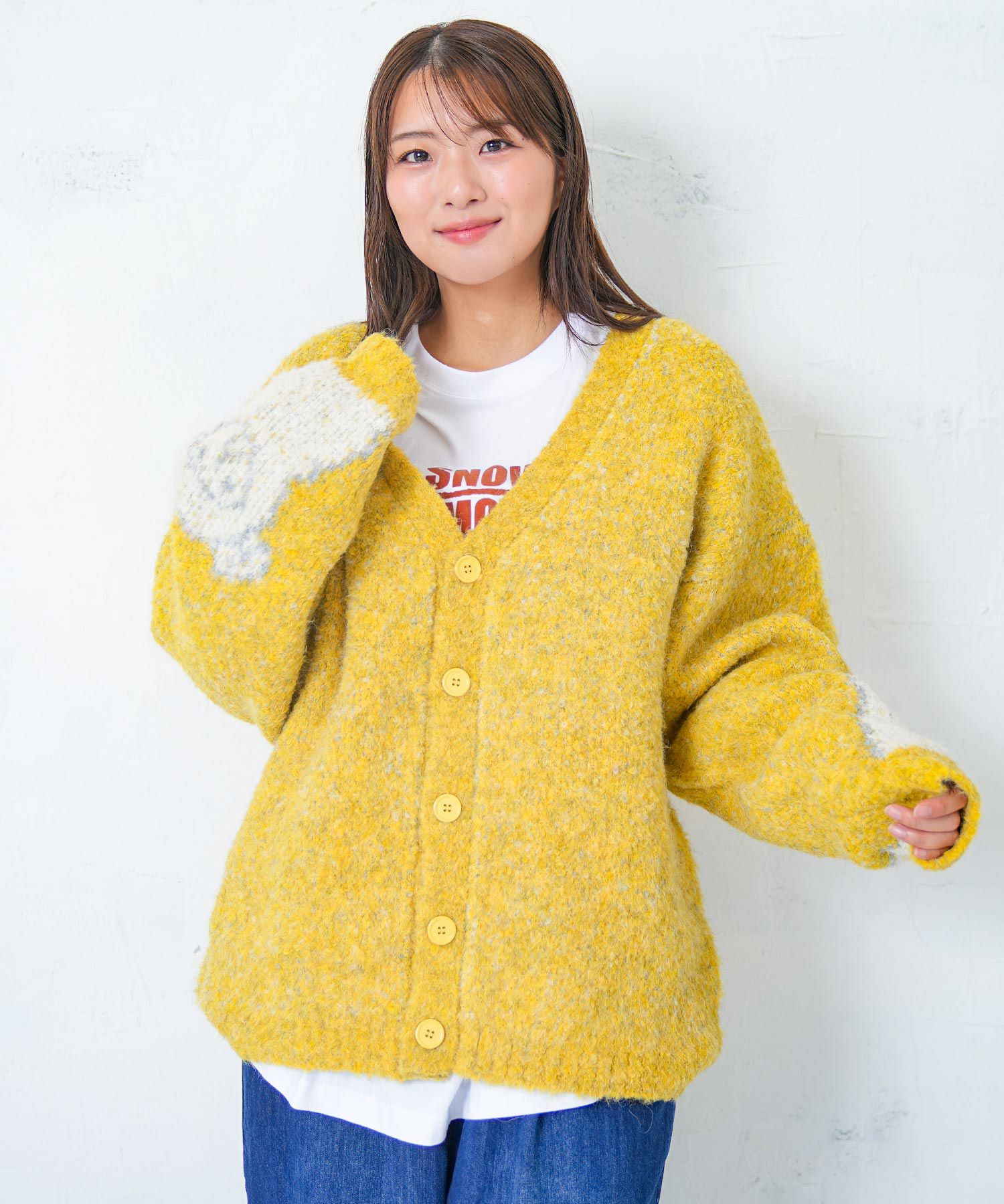 353143：ひつじネコのシャギーニットカーディガンの通販-ScoLar