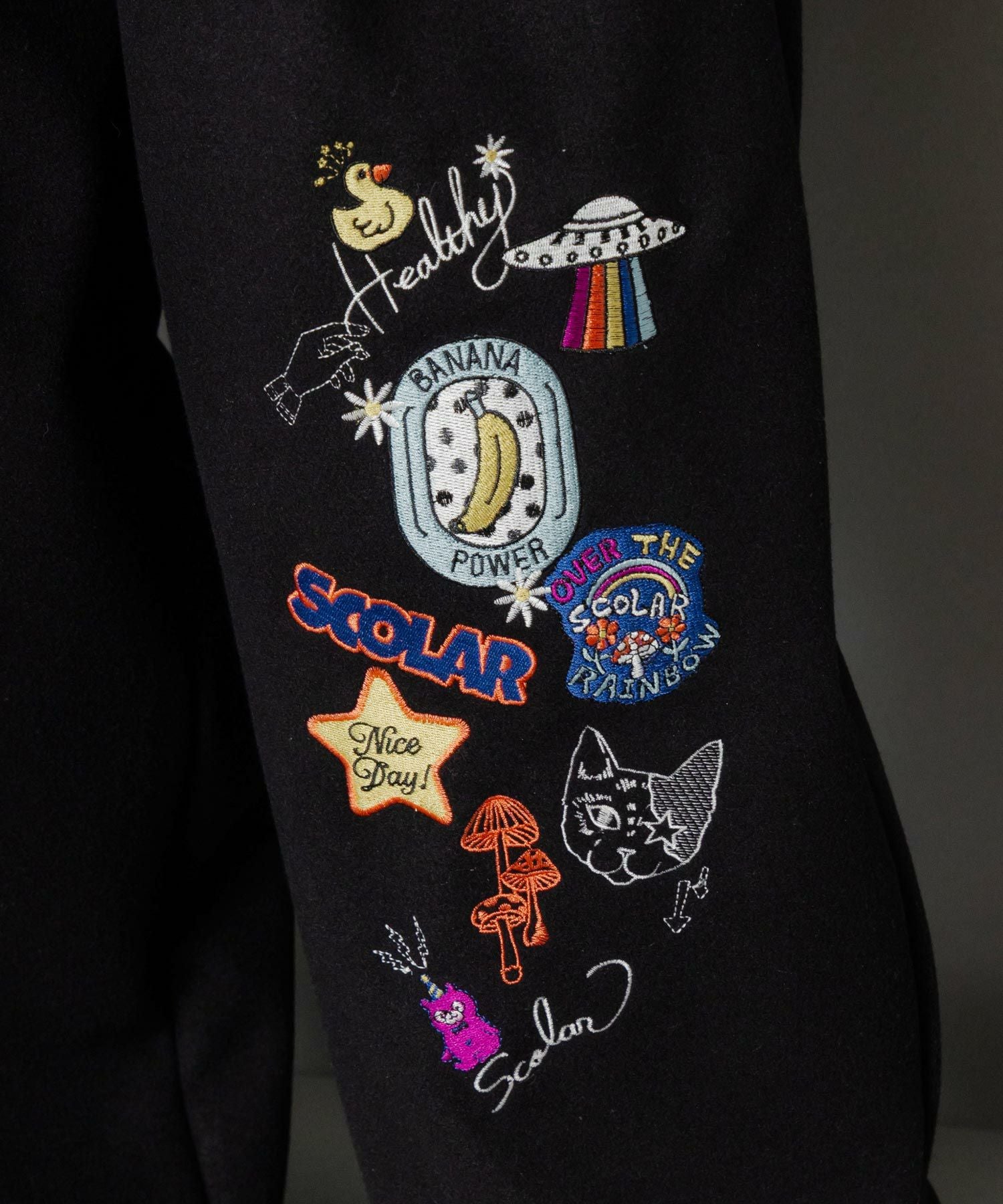 153765：POP刺繍起毛あったかパンツの通販-ScoLar