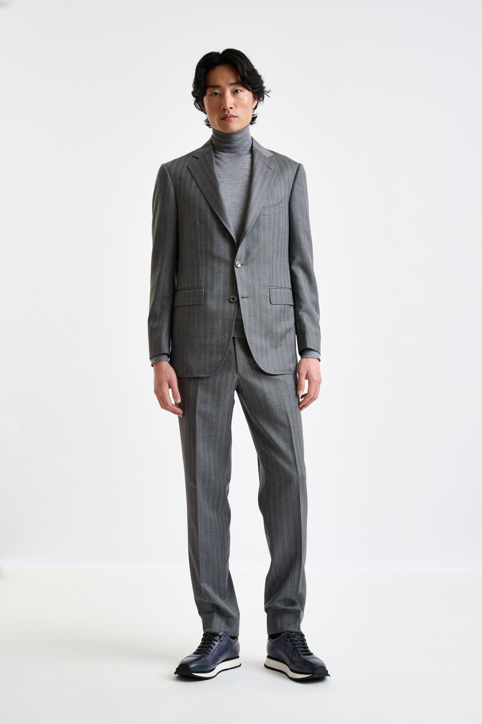 Grey Super 110's Wool Soho Suit Galaxy – Scabal