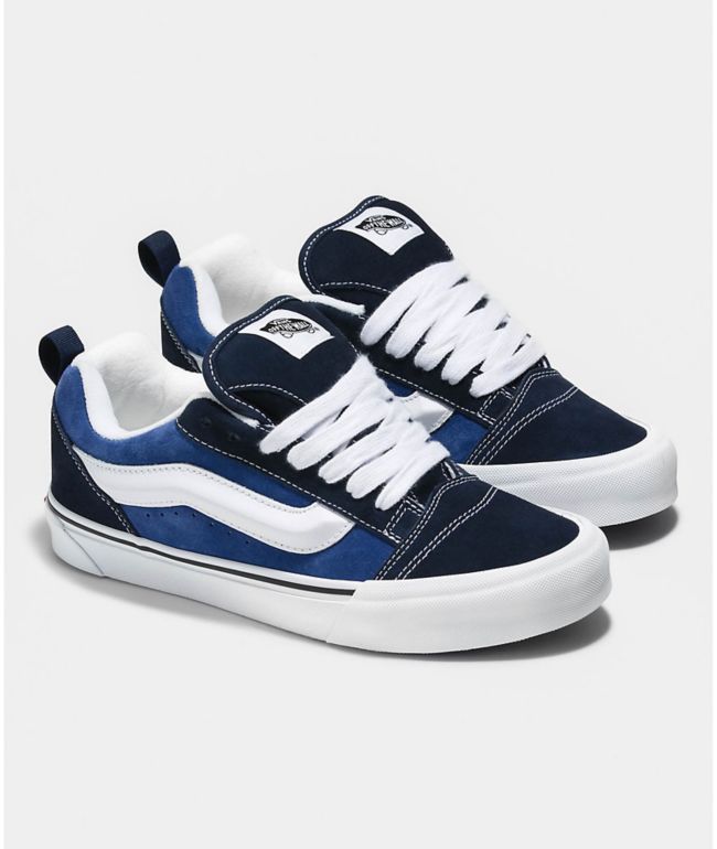 Vans Knu Skool Black & White Skate Shoes | Zumiez