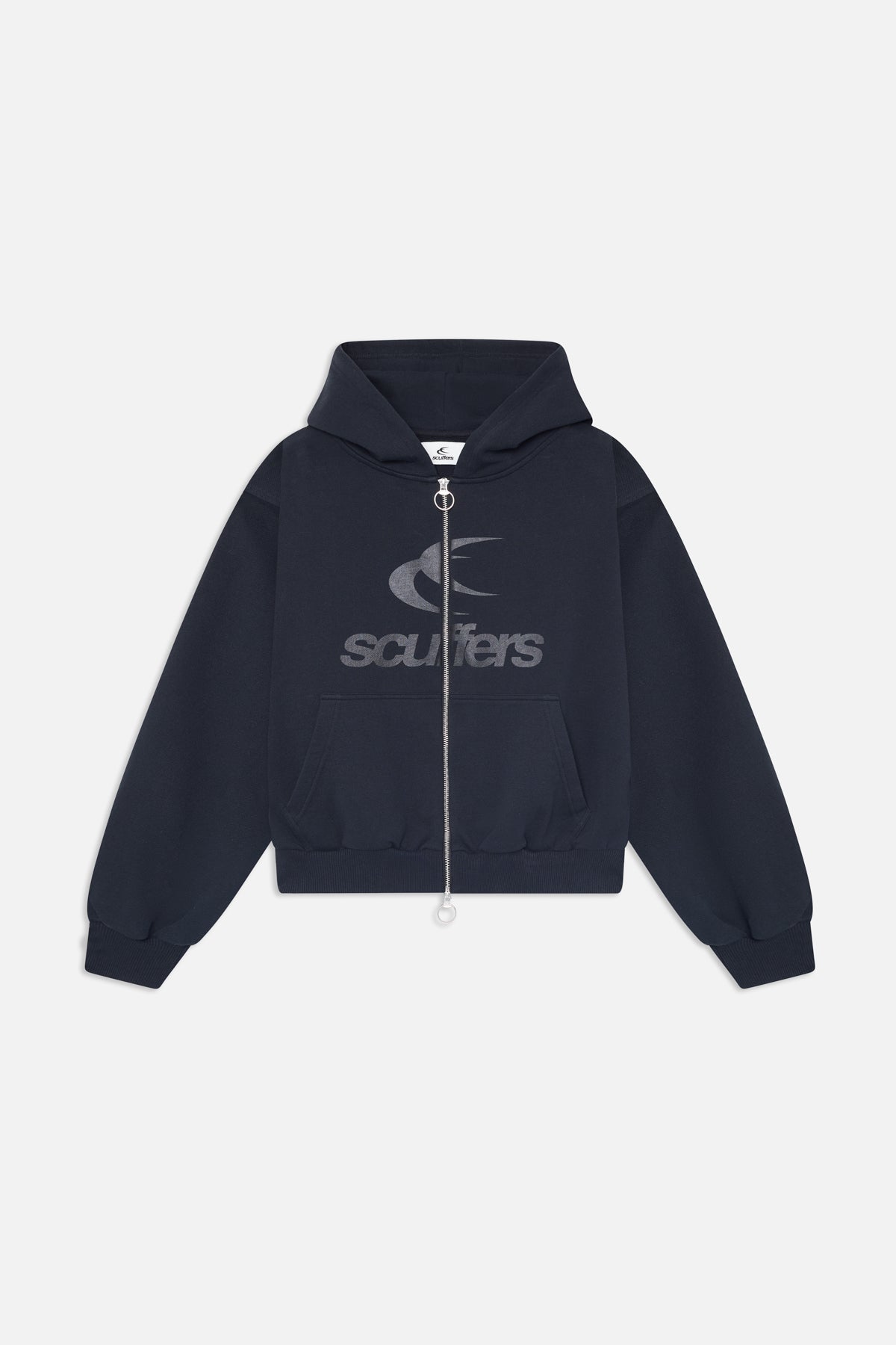 Logo Black Zipped Hoodie – Scuffers